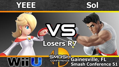 YEEE (Rosalina) vs. Noble|Sol (Little Mac) - Losers R7 - SC51