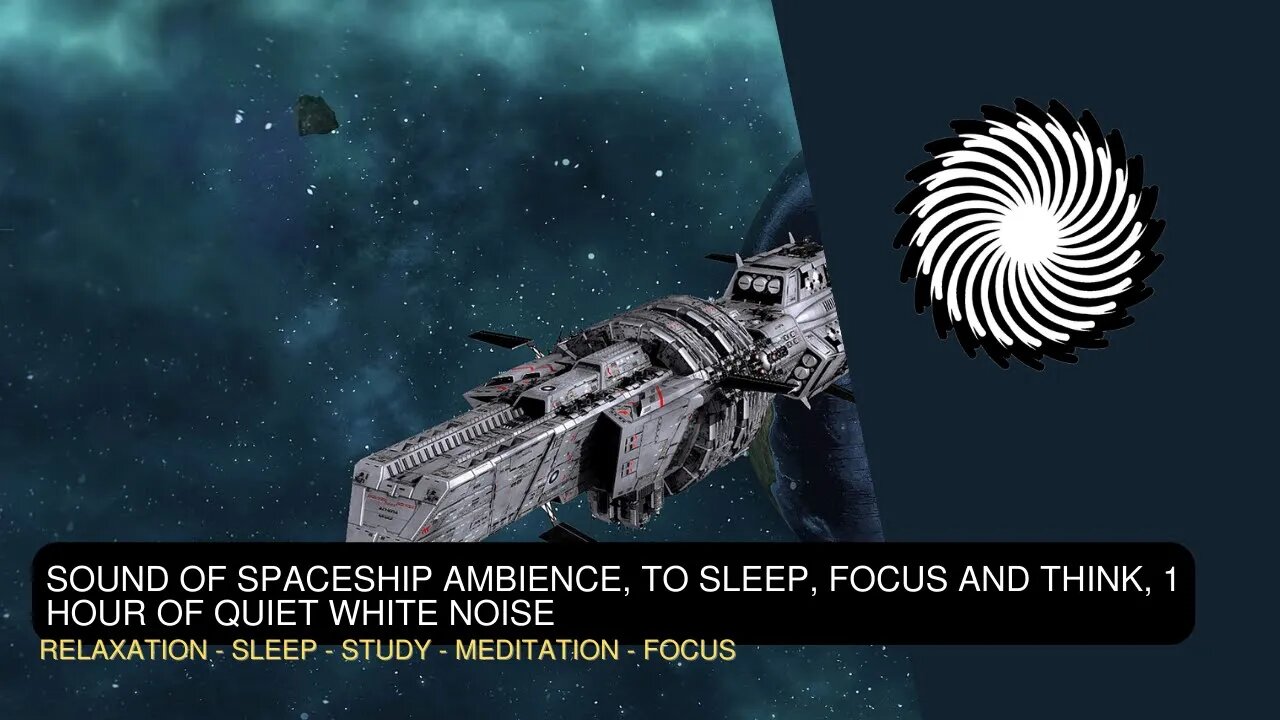 To Sleep, Focus And Think, Sound Of Spaceship Ambience, 1 Hour Of Quiet White Noise