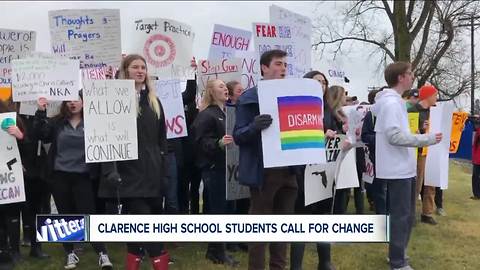 Clarence High School rally against gun violence