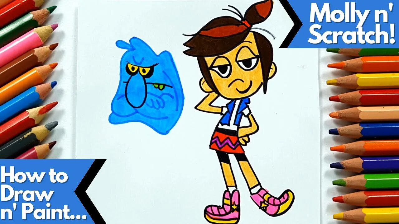 How to Draw and Paint The Ghost Scratch and Molly McGee