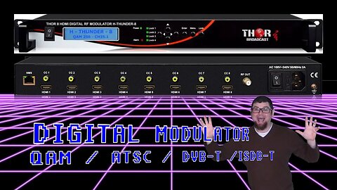8 HDMI Sources To 1 Cable | Thor Broadcast Thunder 8 RF Encoder Modulator