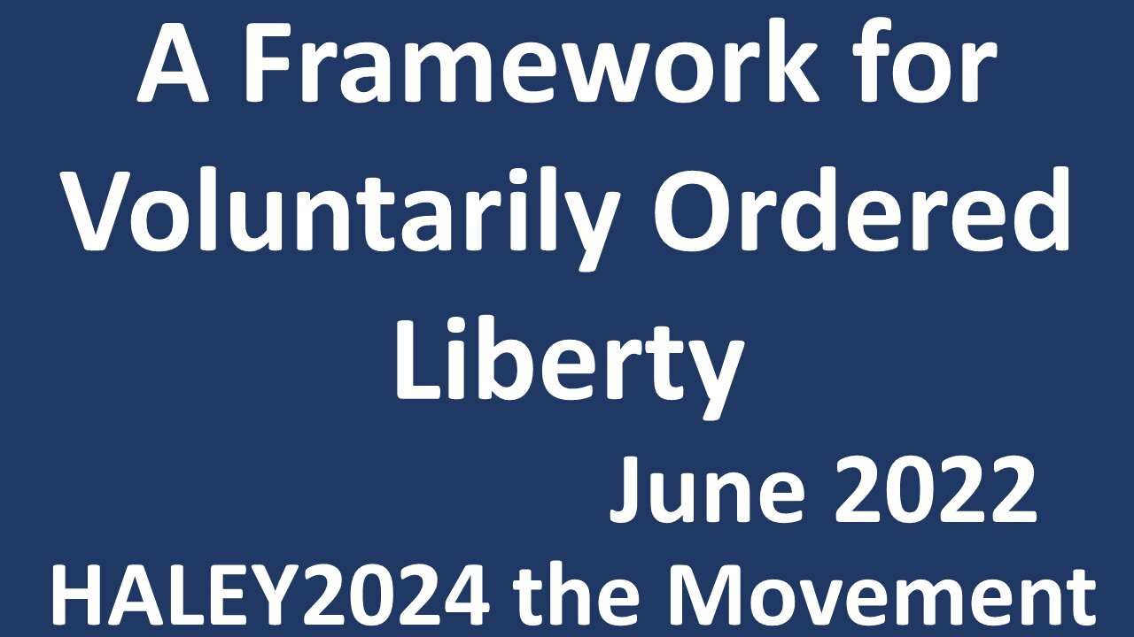 A Framework for Voluntarily Ordered Liberty