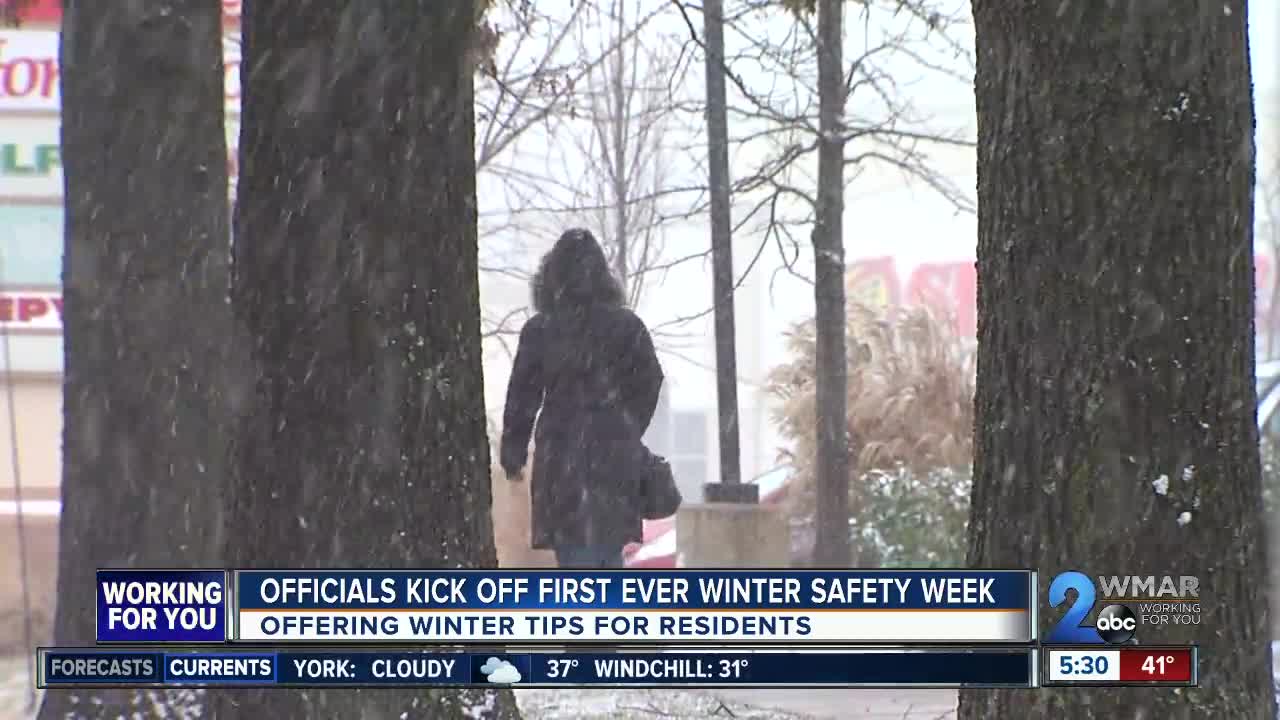 State officials declare this week, Maryland Winter Safety Week