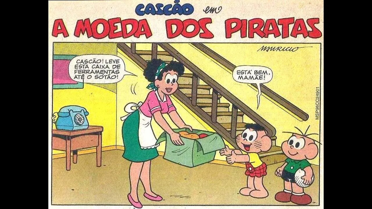 Cascão em-A moeda dos piratas | Gibis do Rapha 2