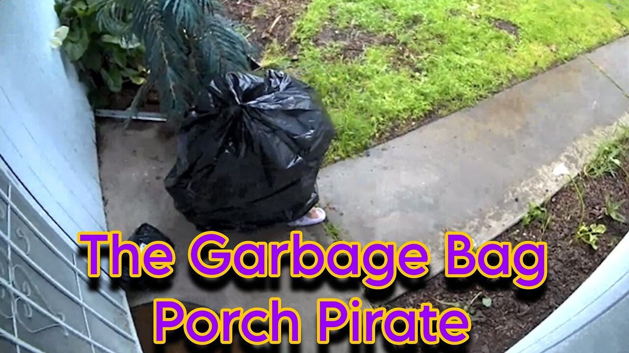 The Garbage Bag Porch Pirate