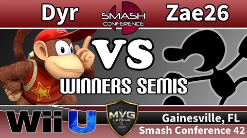 Dyr (Diddy) vs. Zae26 (Rosalina + G&W) - SSB4 Winners Semis - Smash Conference 42