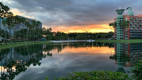 Stunning Sunset at Disney Swan And Dolphin Resort.