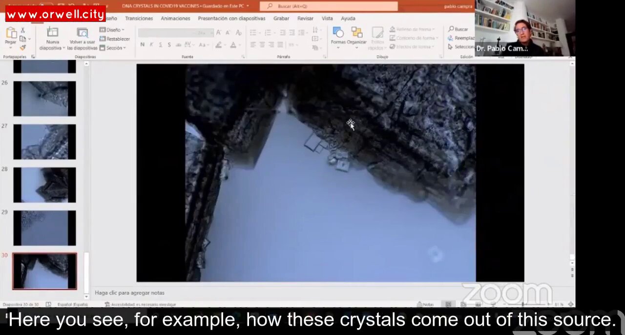 Dr. Pablo Campra on DNA crystals in COVID vaccines