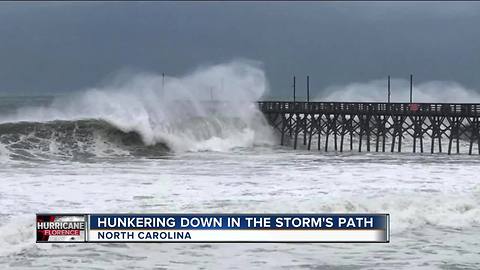 North Carolina residents ride out the storm