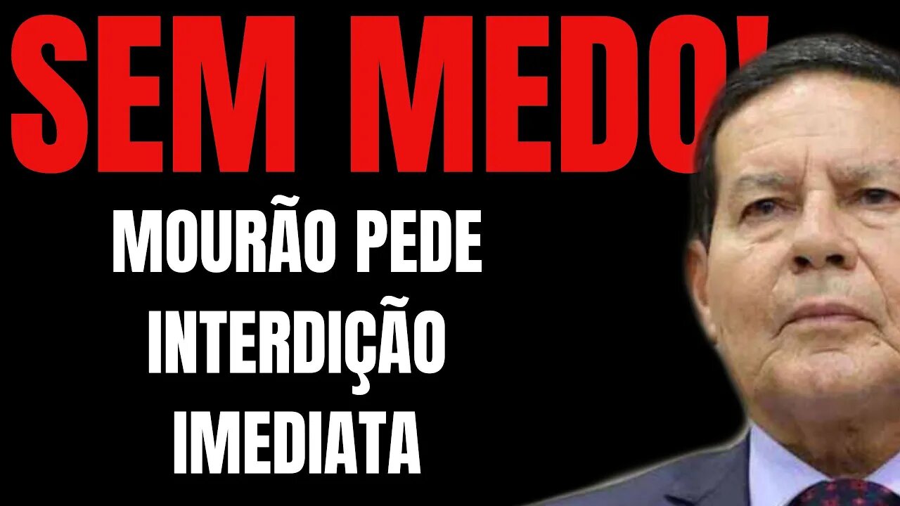 TENSO! MOURÃO CONFRONTA TSE E E PEDE INTERDIÇÃO URGENTE - O DISCURSO MAIS DURO A FAVOR DE DELTAN!