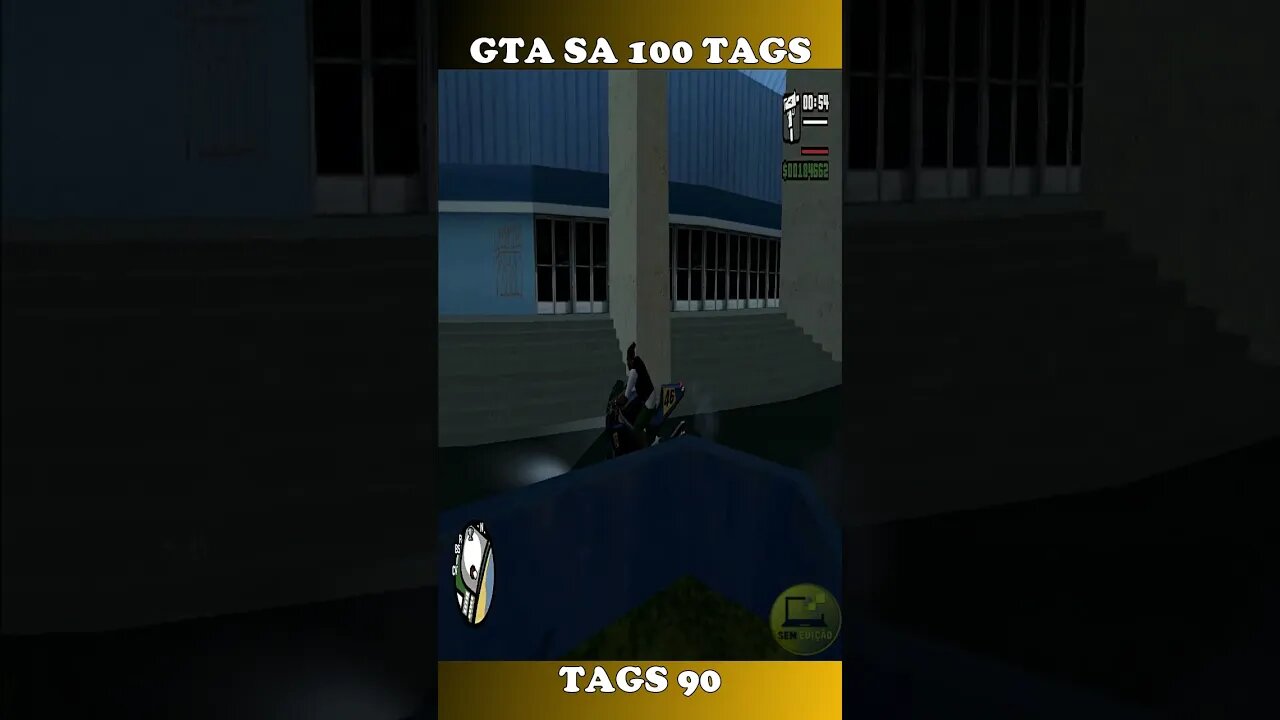GTA SAN ANDREAS 100 TAGS TAG 90 #shorts #semedissaum #gta