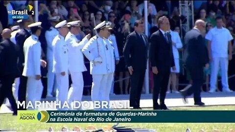 Meu Presidente é ele - Bolsonaro recebe palavras na Cerimônia da Marinha do Brasil no RJ