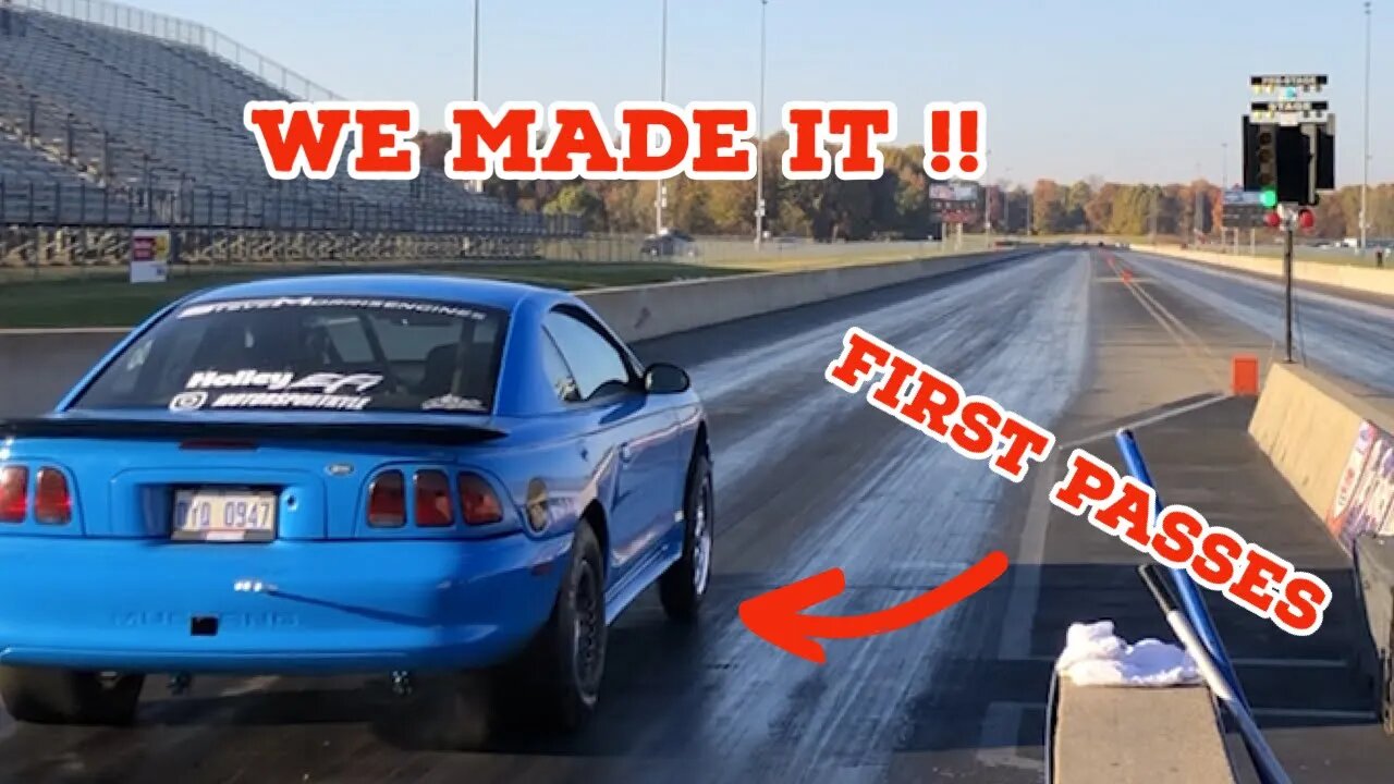 WE MADE IT HAPPEN Very First Time Down The Track In The New Mustang