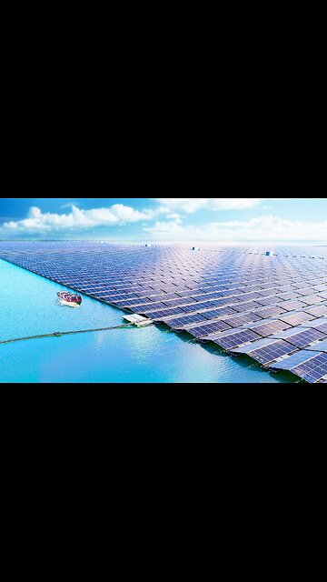 The Largest Floating Solar Farm #solarfarm #solar #fyp #LearnOnTikTok