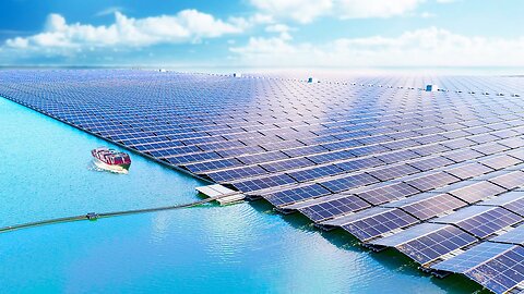 The Largest Floating Solar Farm #solarfarm #solar #fyp #LearnOnTikTok