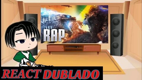 Levi React ao Rap do Godzilla vs King Kong #Gacha #Anime