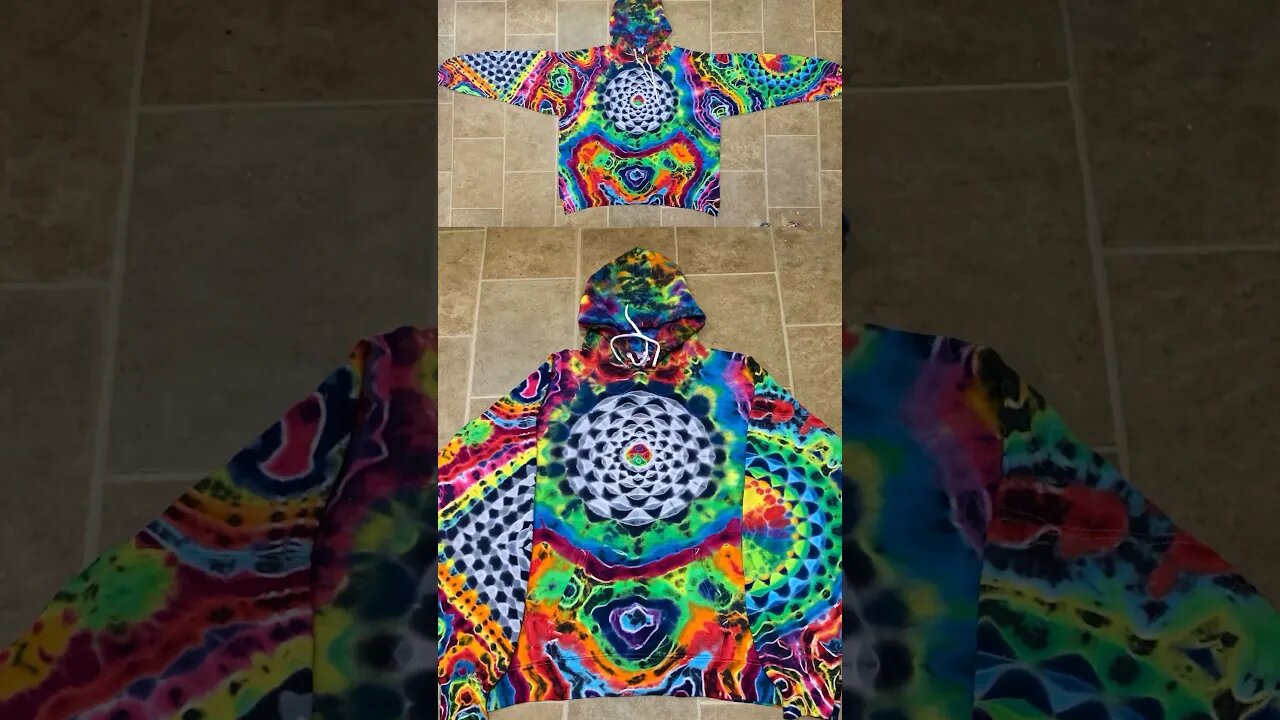 42 HOUR FULL LIQUID TIE DYE HOODIE! #shorts #hoodie #tiedye #innovation #youtubeshorts