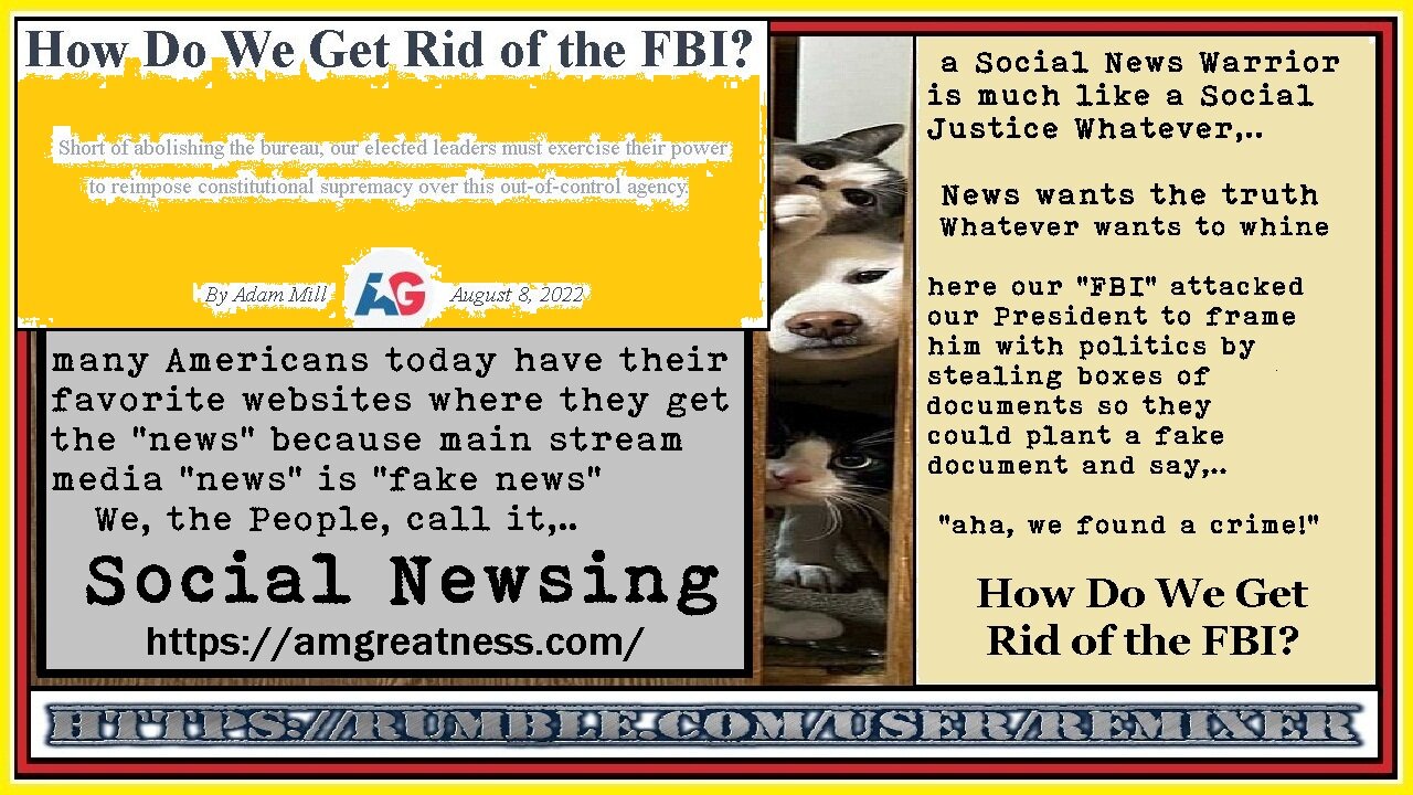 How Do We Get Rid of the FBI