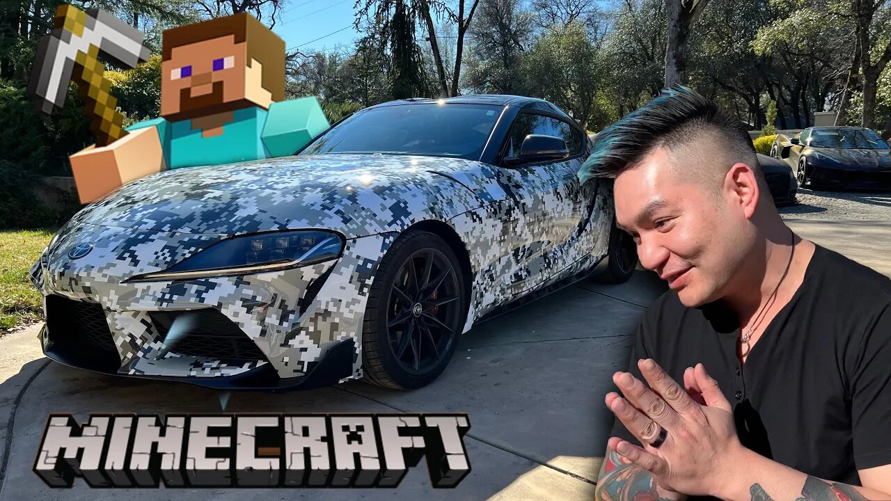 He wanted a CAMO MINECRAFT Looking Supra