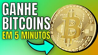 GANHE BITCOIN A CADA 5 MINUTOS COM ESSE SITE.