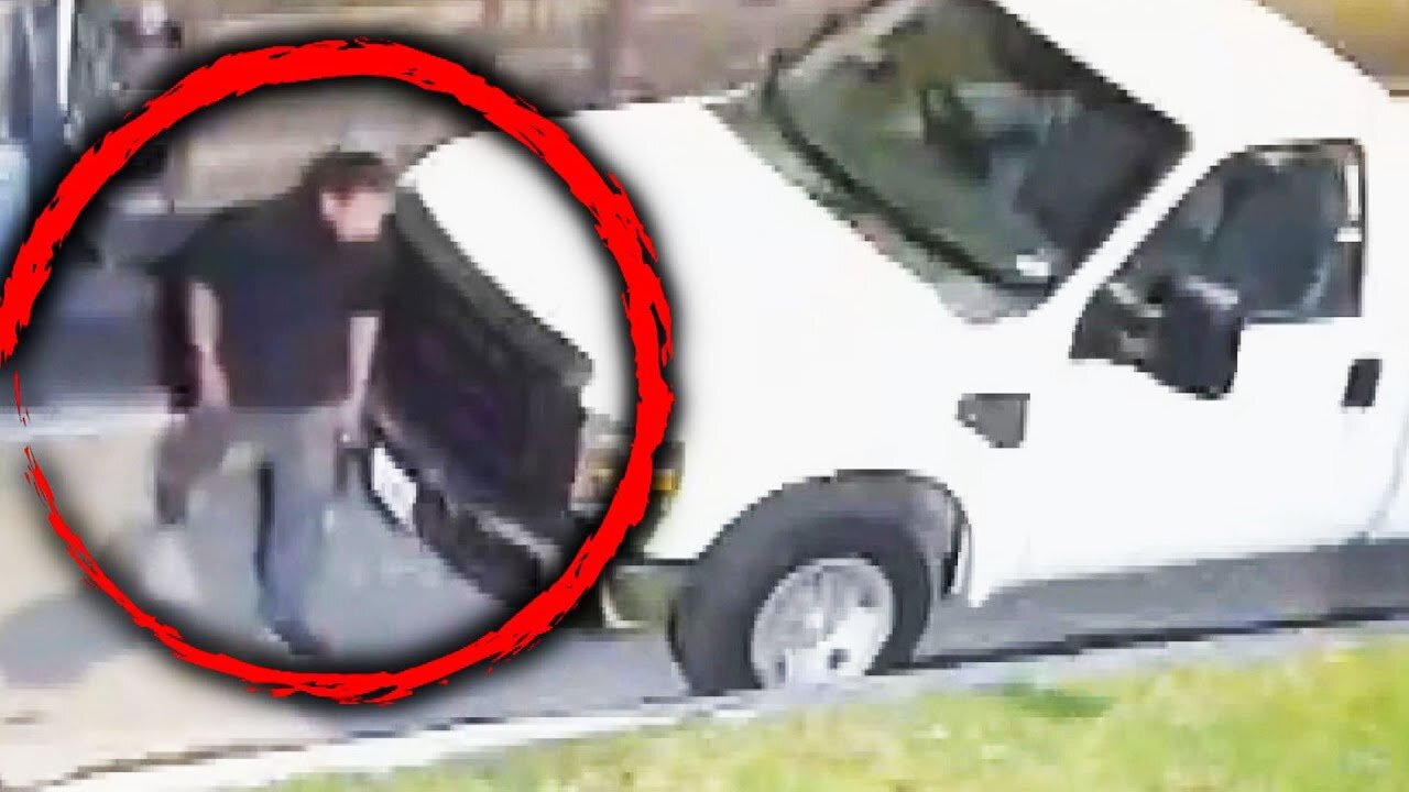 Man Catches Thieves Trying to Steal Truck Part on Camera