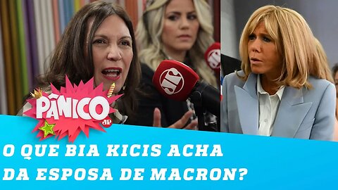 "Ué, ela é feia" diz Bia Kicis sobre esposa de Macron