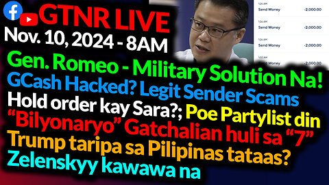 GCash Hacked? | Hold Order Kay Sara? | Trump taripa sa Pinas Tataas? | GTNR Ka Mentong and Ka Ado