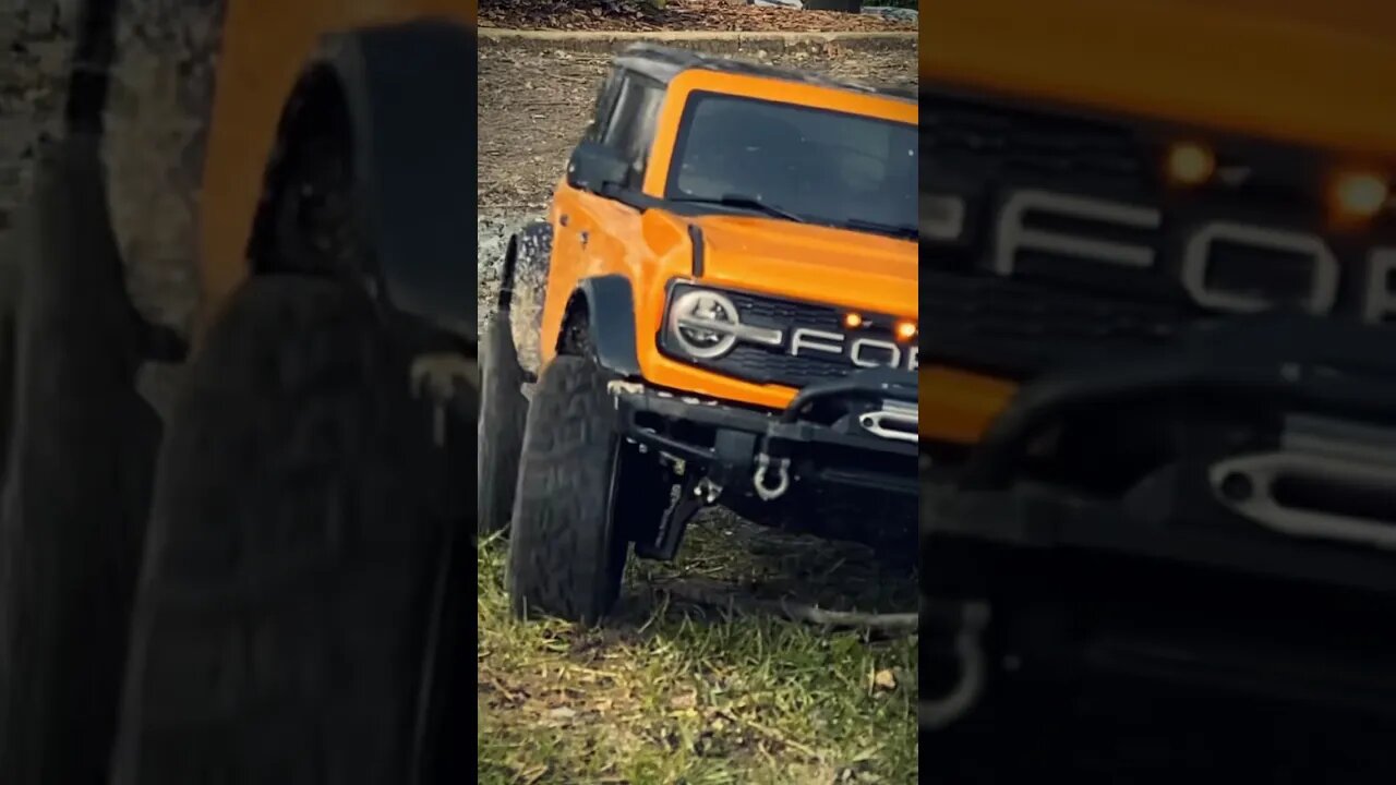 RC car shocks in action 😱rc car shorts🔥traxxas bronco rc suspension #shorts