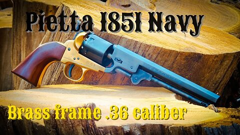 The cheapest cap and ball revolver - Pietta 1851 Navy with brass frame