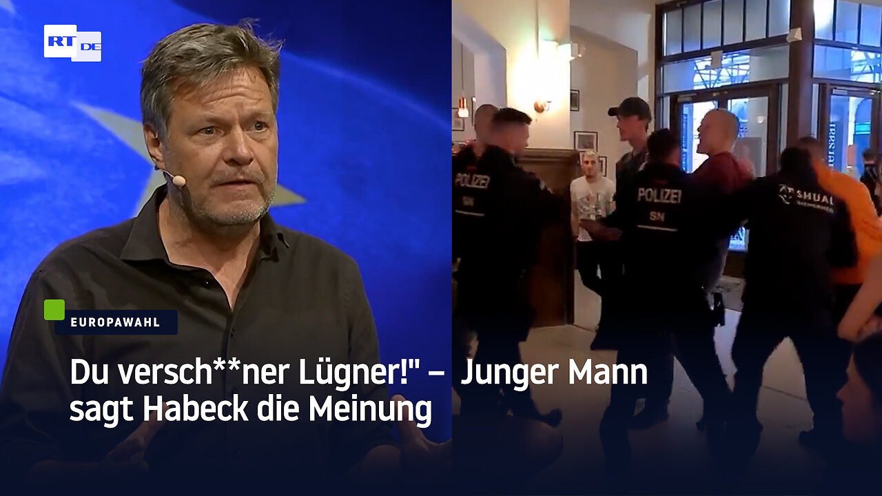 "Du versch**ner Lügner!" – Junger Mann sagt Habeck die Meinung