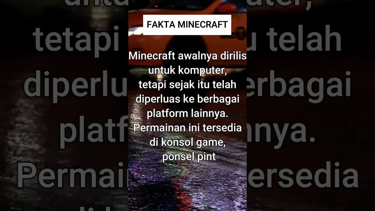 FAKTA UNIK MINECRAFT#shorts