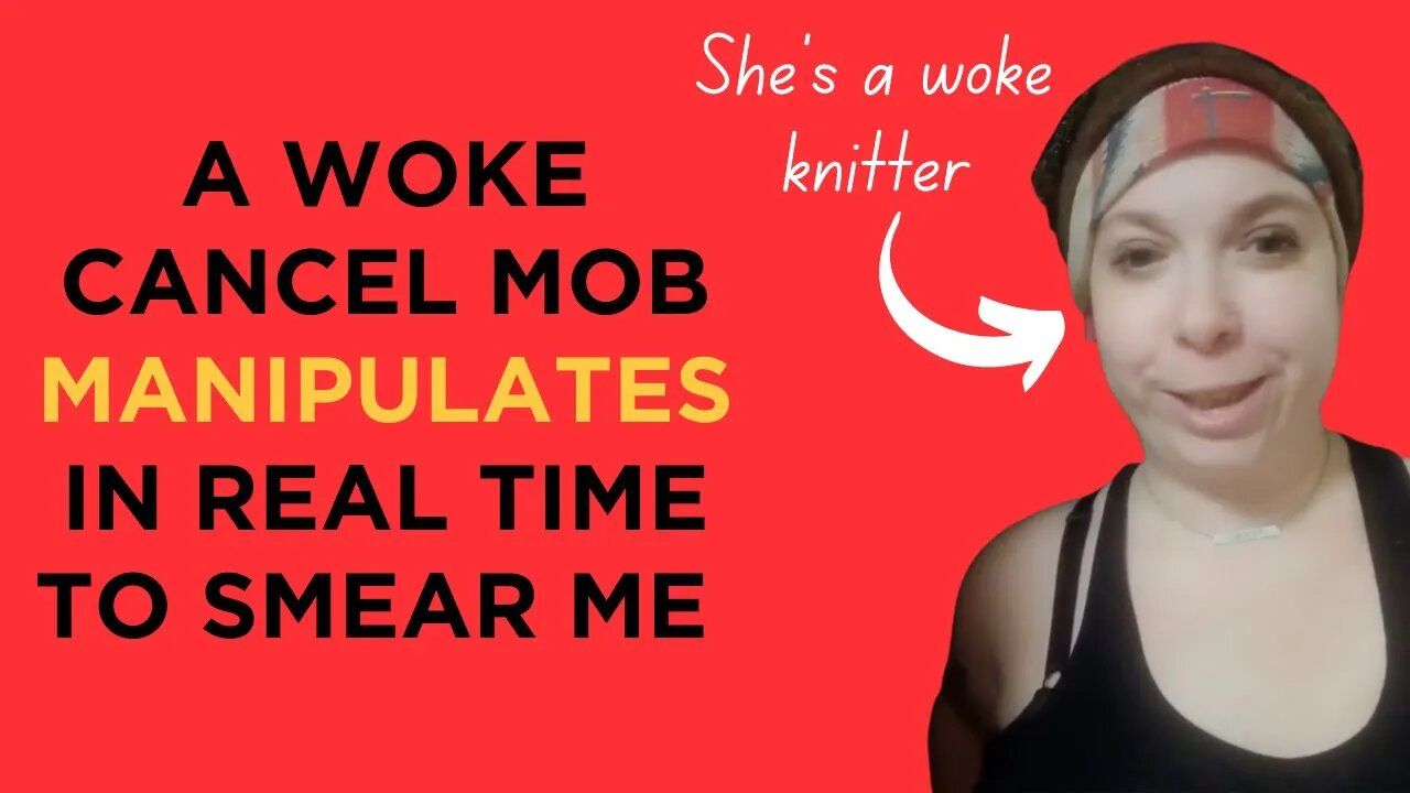 Watch as the woke cancel horde manipulates information in real time to smear me