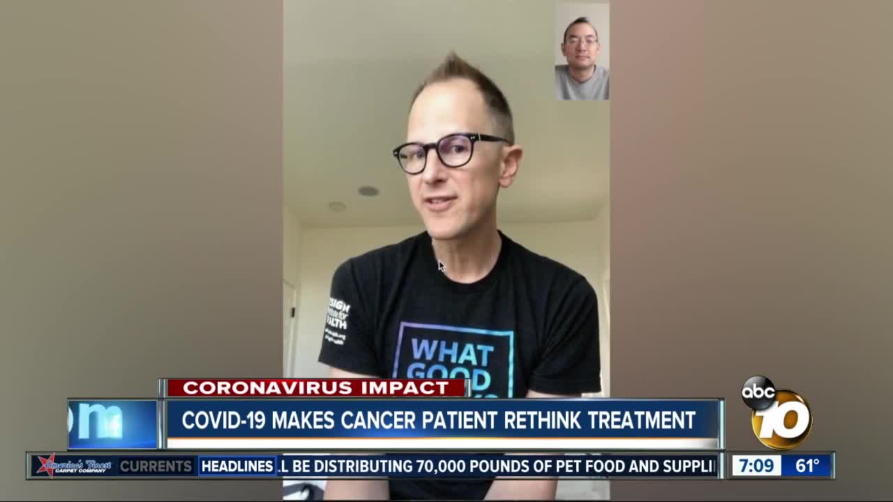 Cancer patient forced to rethink treatment amid outbreak