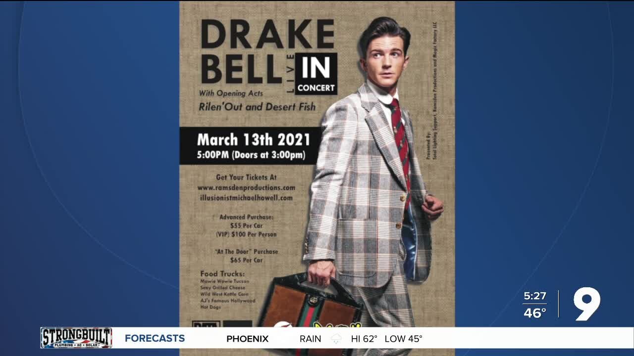 Drake Bell to perform in Tucson at drive-in concert March 13