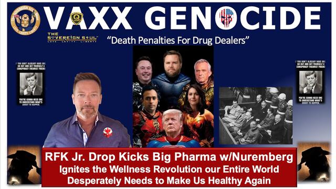 WWG1WGA: RFK Jr Drop Kicks Big Pharma for V*axx Genocide! Nuremberg Next? Wellness Revolution Here!