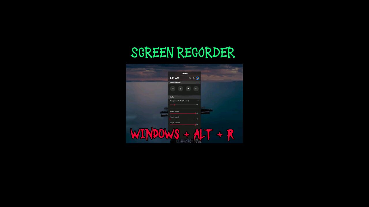 how to screen record with pc