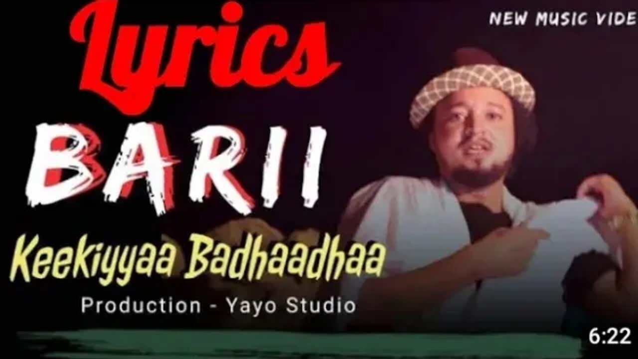 Kekiya Badhadha #Barii new oromo music by lyrics