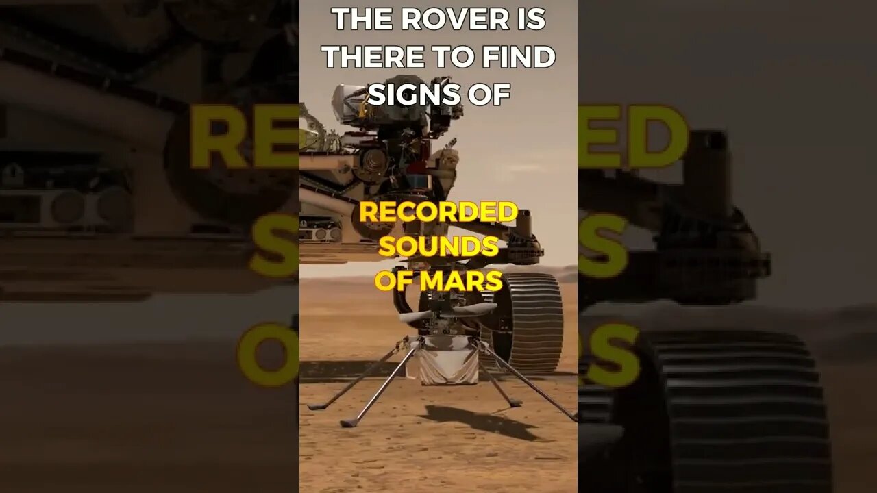 ROVER FILMS HELICOPTER ON MARS! #shorts #mars #universe