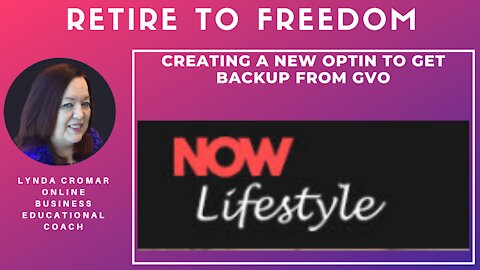 Creating A New Optin To Get Backup From GVO