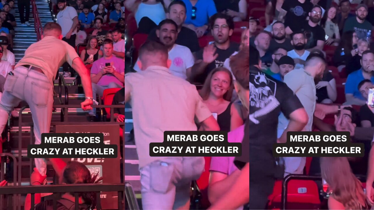 Merab Dvalishvili Storm Into The Crowd & Confront Terrified Heckler at Craig Jones Invitational