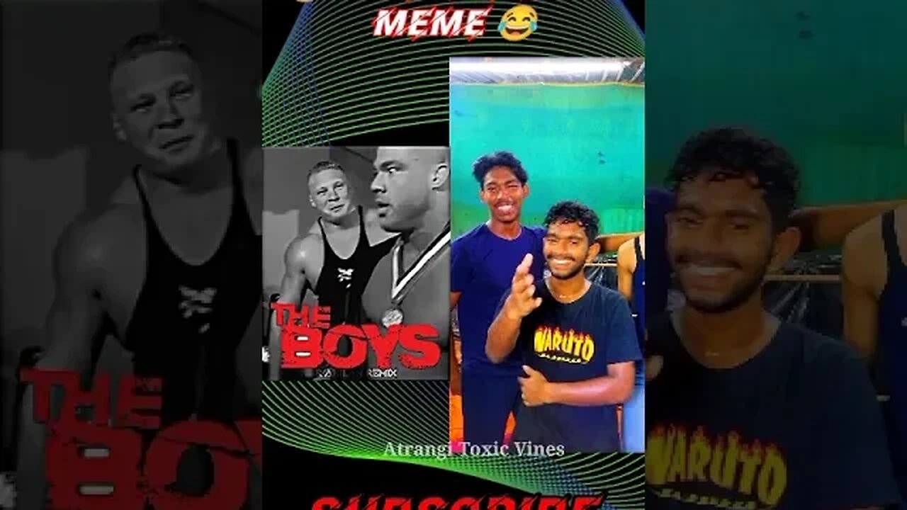 😂 WWE The Boys Meme 😂 Brock Lesnar & Kurt Angle Funny video #shorts #wwememes #wrestling