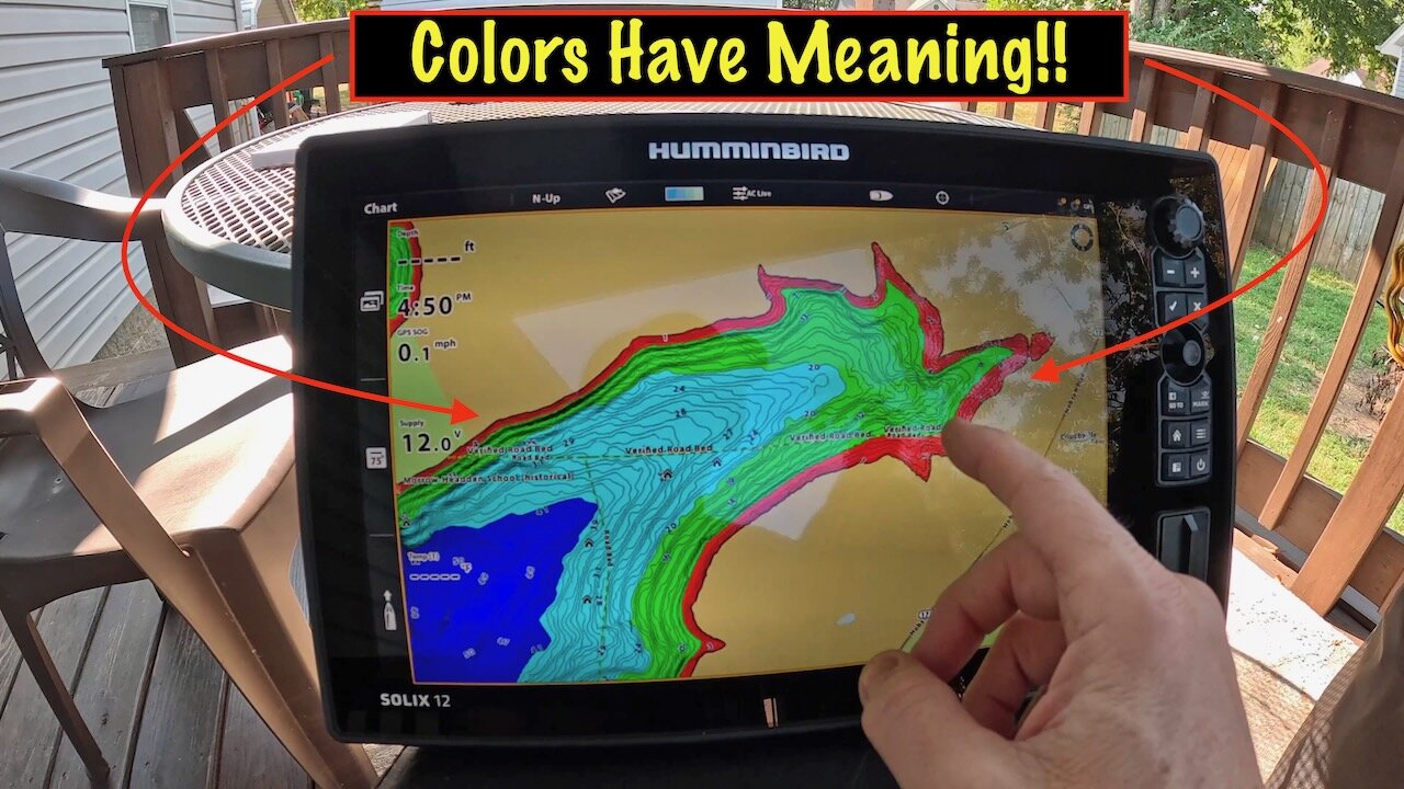 Color-Coding Humminbird Mapping, Construction Noise & Wooden Nickels! #humminbird #fishfinder