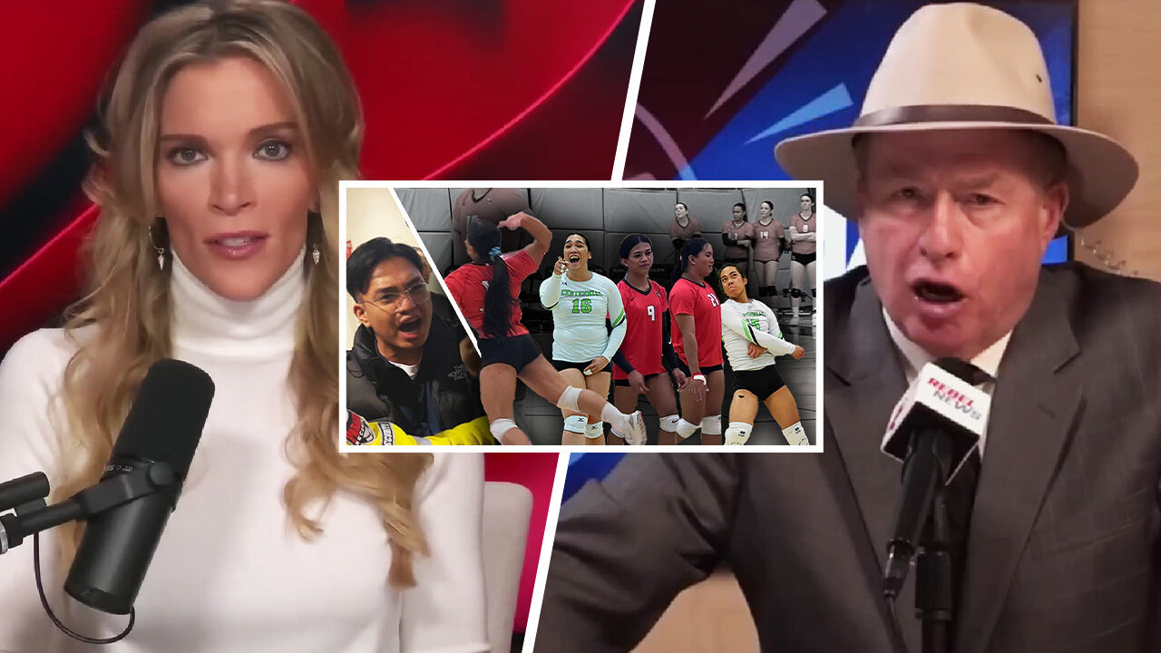 Five biological men takeover women's college volleyball game: David Menzies joins Megyn Kelly