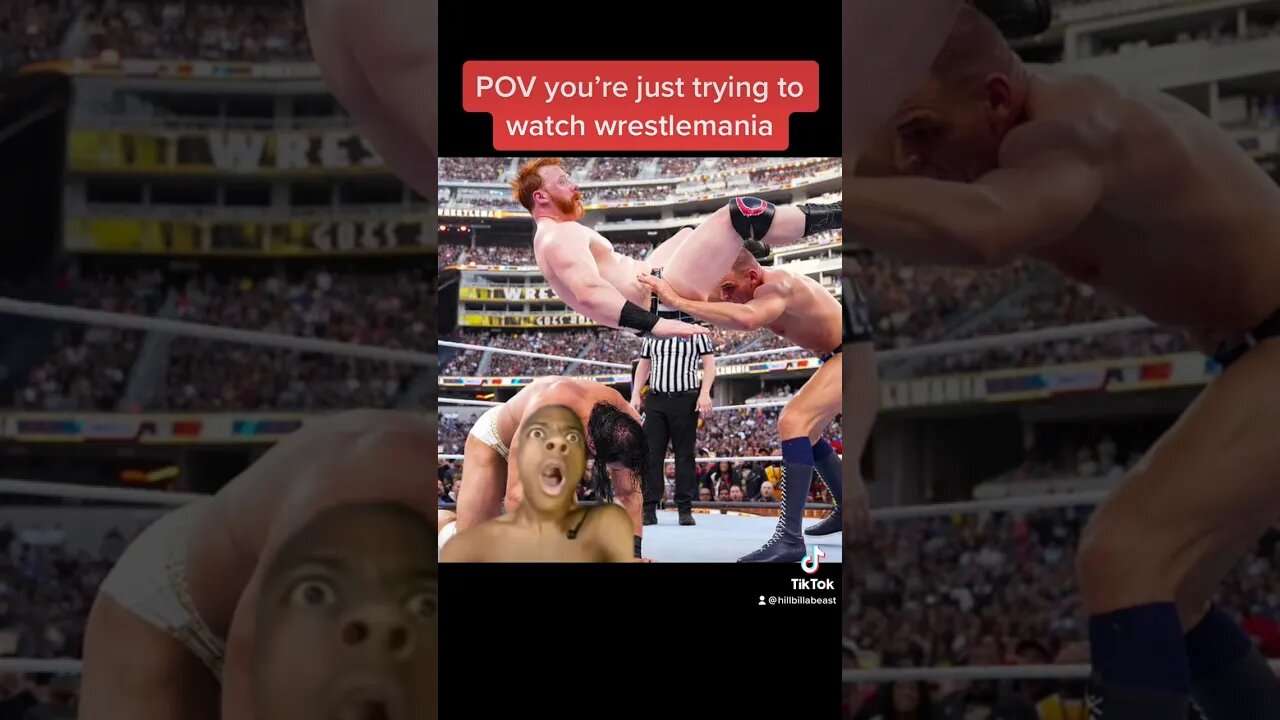 POV you’re watching wrestlemania