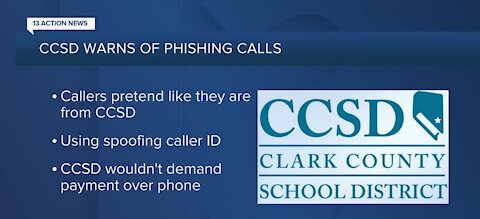 CCSD warns of phishing calls