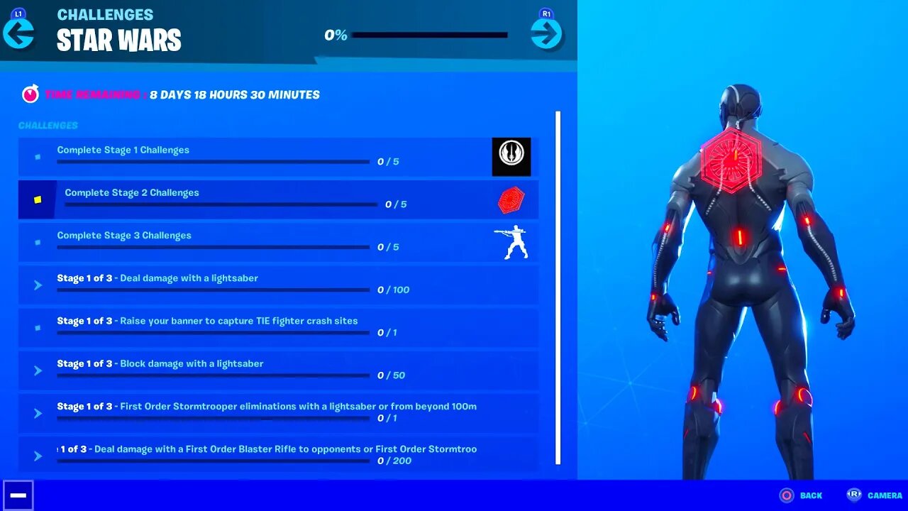 How To Complete ALL The *NEW* "STAR WARS" Challenges In Fortnite! (Free Rewards)