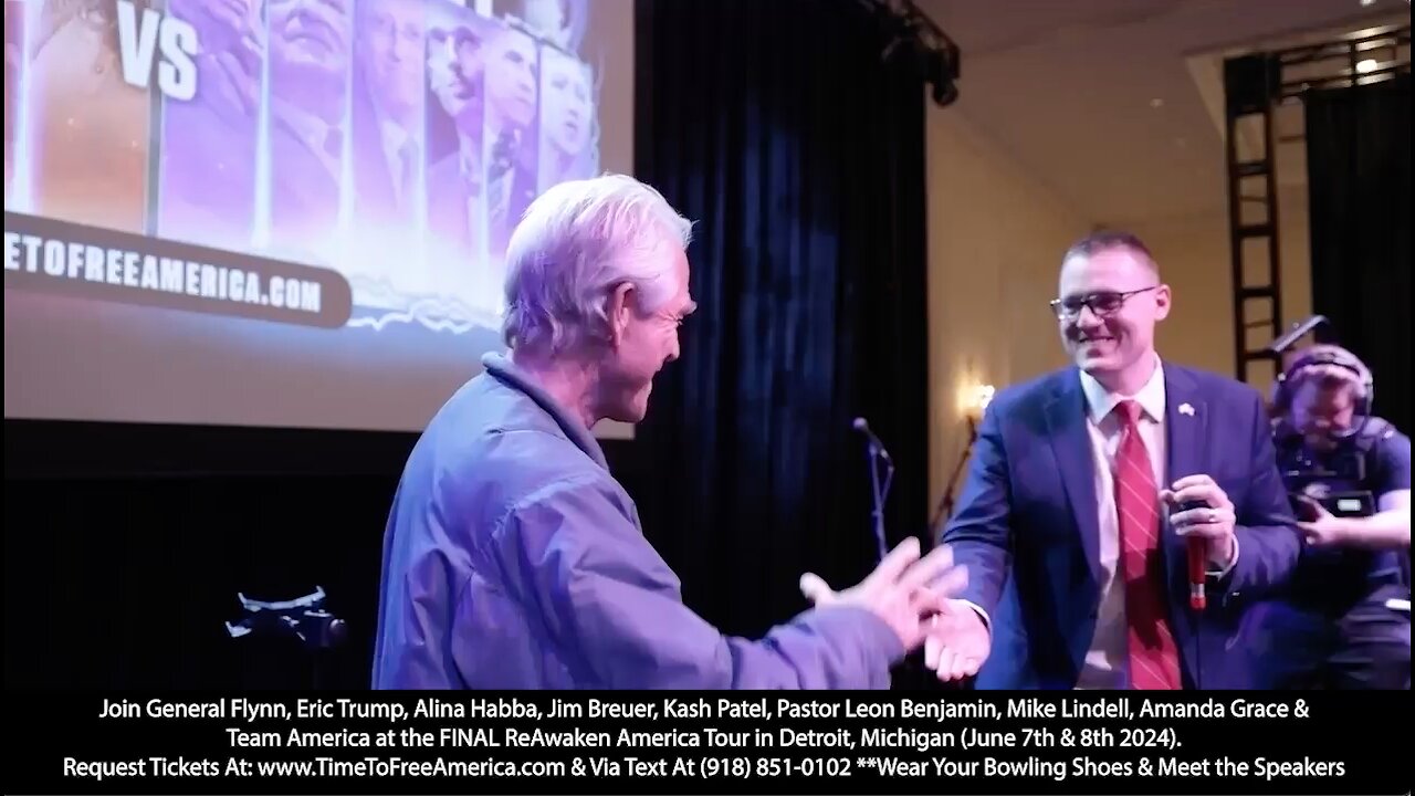 ReAwaken Tour | 917 Tickets Remain As ReAwaken Heads to Detroit! Join Flynn, Breuer, Eric & Lara Trump, Lindell, Kash, Amanda Grace, Julie Green, Mel K, & Team America (June 7-8)!!! Request Tickets Via Text: 918-851-0102