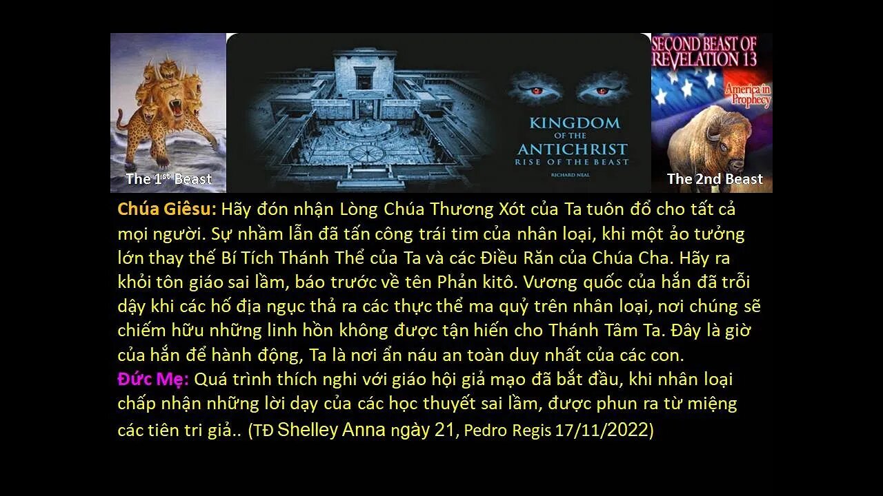 Một dấu hiệu Vĩ Đại trên Trời, Sự Phán Xét Không thể trốn tránh. Hãy Từ Chối các Giải Pháp dễ dàng!