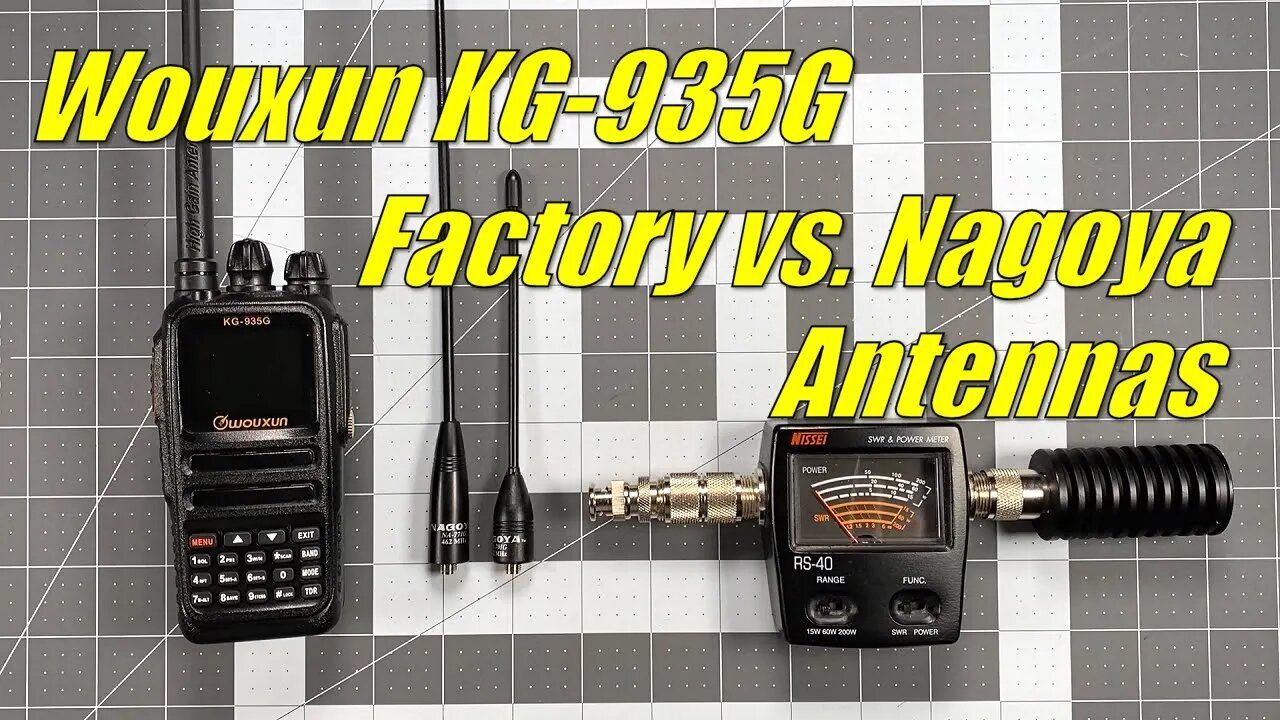 Wouxun KG-935G - Output Power & SWR Test (Factory Vs. Nagoya NA-771G & NA701G Antennas)