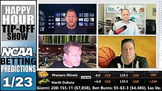 College Basketball Picks, Predictions and Odds | Happy Hour Tip-Off Show for January 23